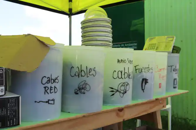 Nueva jornada de recuperación de residuos de aparatos eléctricos y electrónicos en el Parque Libres del Sur