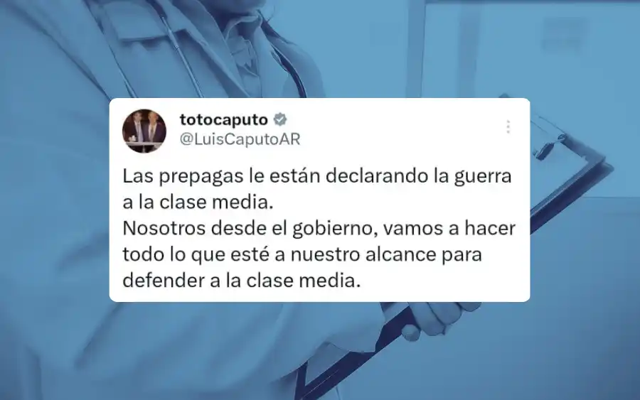 Fuente: X @LuisCaputoAR