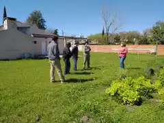 Dujovne recorrió los terrenos para las huertas ecológicas 