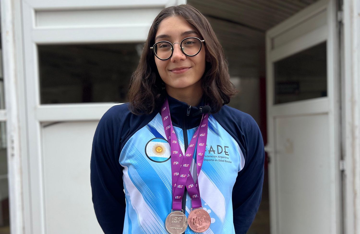 Guadalupe Angiolini y una cálida recepción tras ser medallista en Bahréin