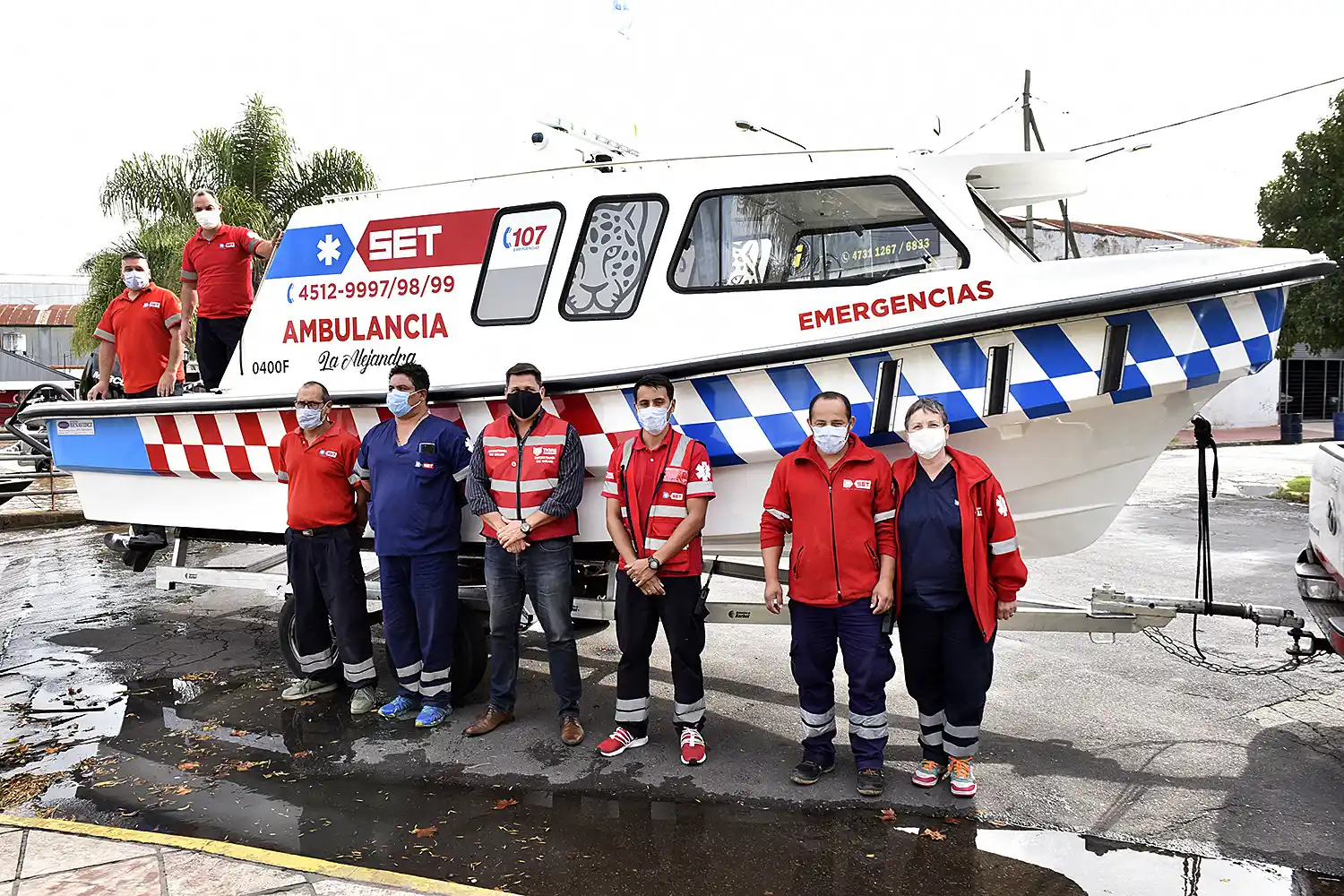Tigre incorporó una nueva lancha ambulancia al Sistema de Emergencias del municipio