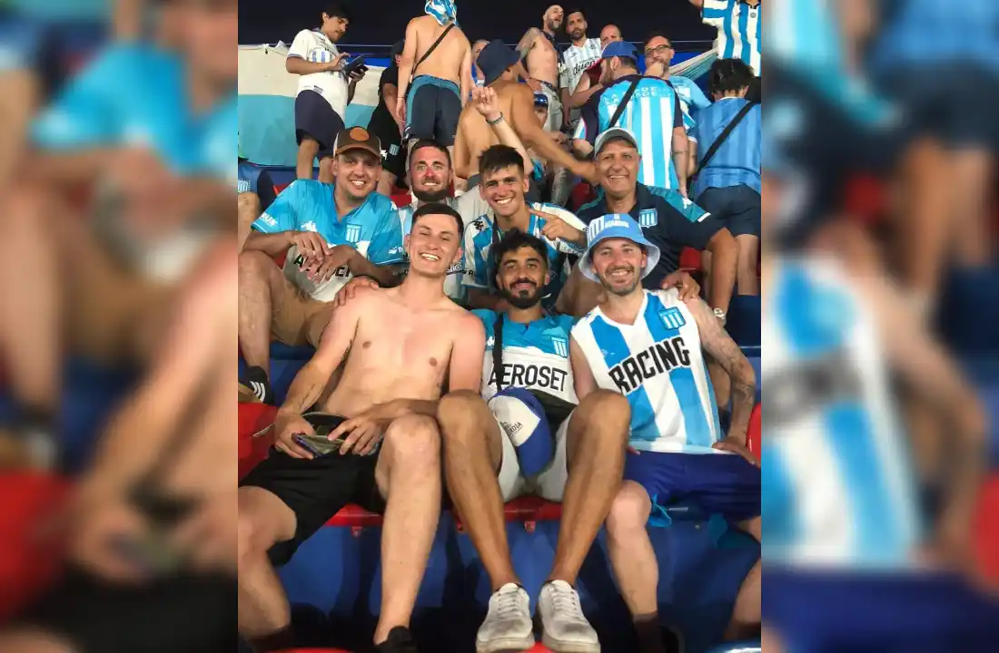 Un grupo de sampedrinos vivió de cerca la coronación de Racing en Paraguay.