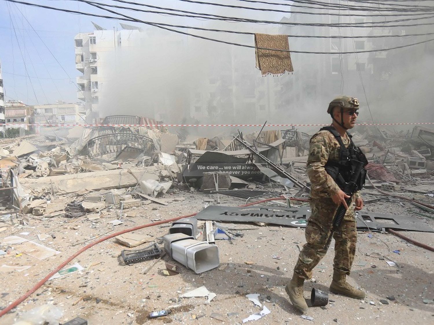Israel llevaba a cabo “ataques aéreos de advertencia” en los suburbios de Beirut