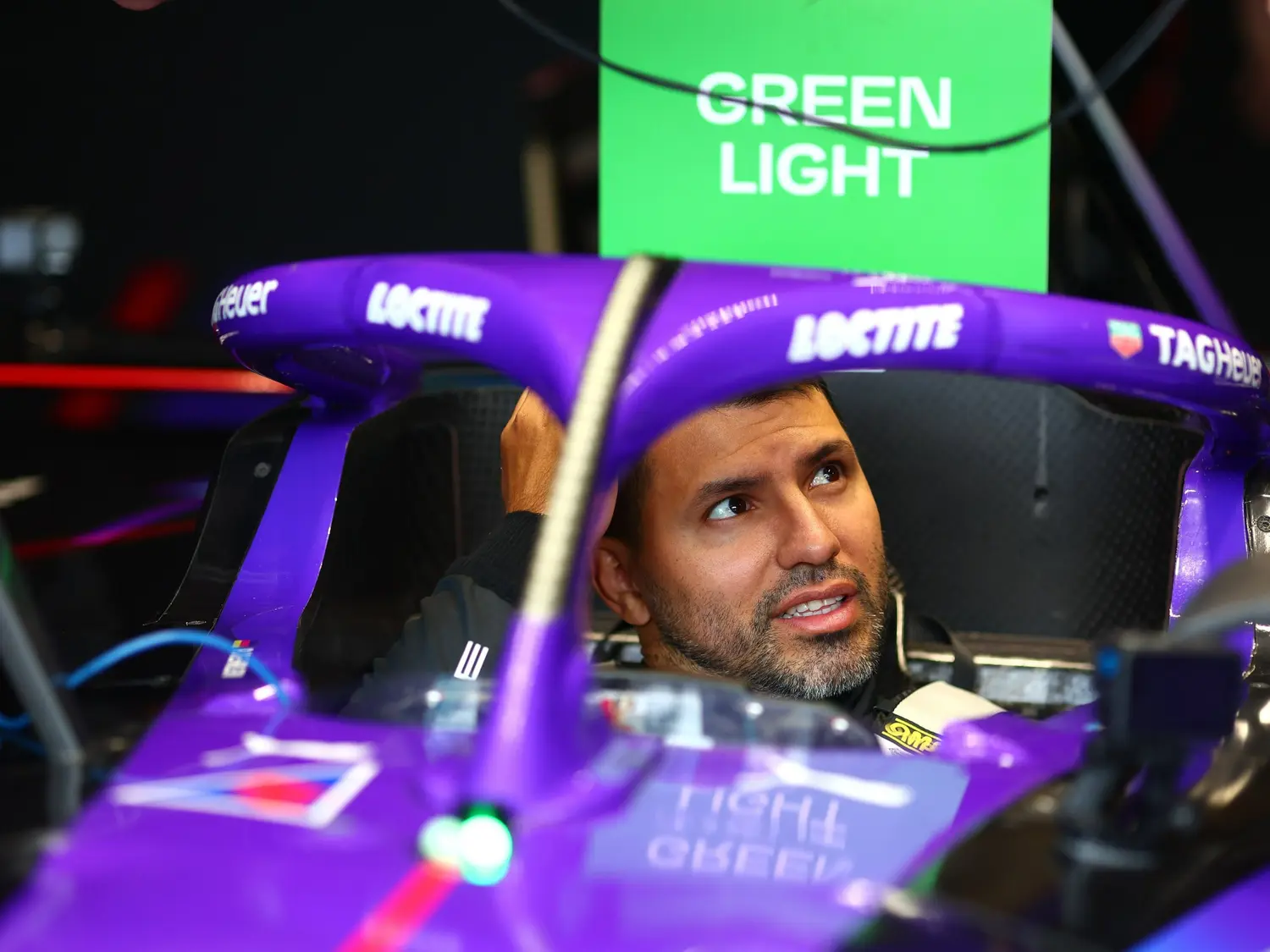 "Kun" Agüero a bordo de un Porsche en la Formula E