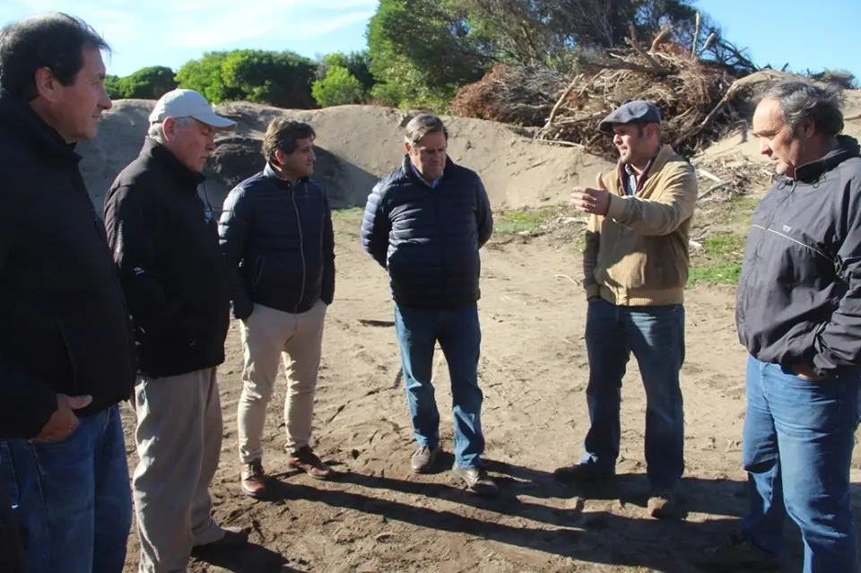 Fioramonti recorrió la obra en la zona sur del distrito