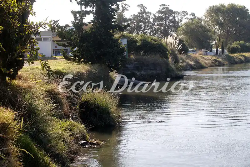 Cambios en el río del lado de Necochea