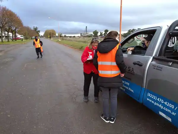 Cruz Roja participó en control vehicular en Juan N. Fernández