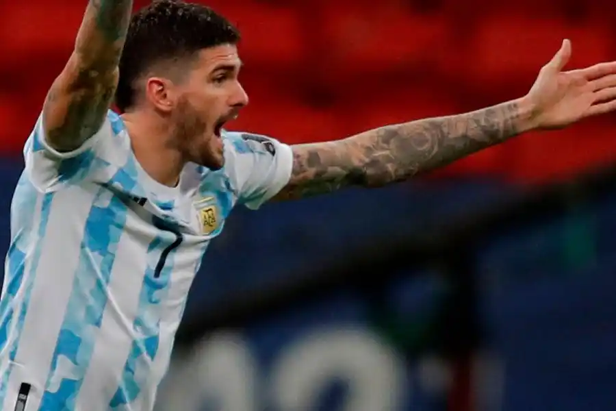 Confirmaron que Rodrigo De Paul podría perderse el Mundial Qatar 2022