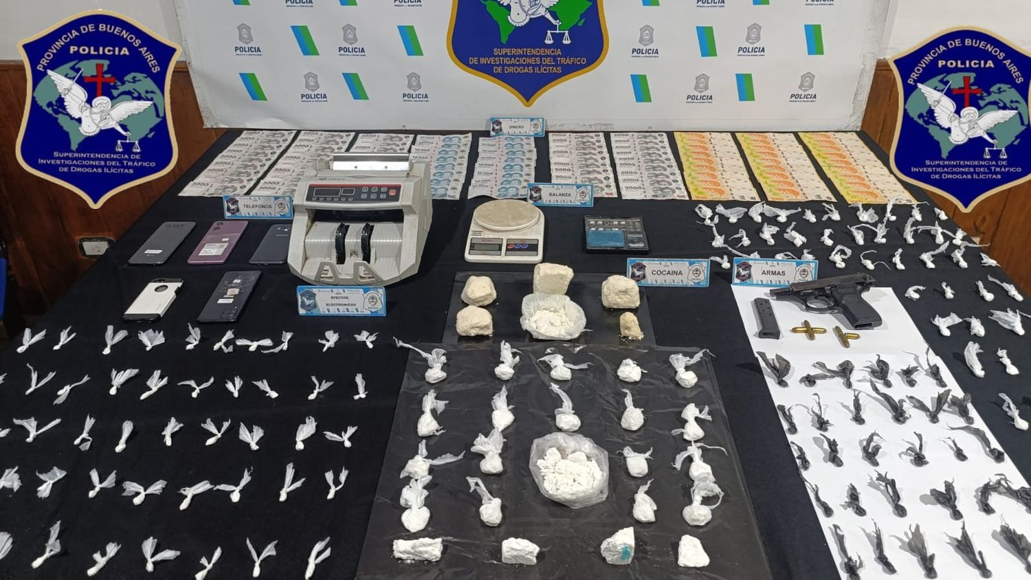 Los procedimientos se llevaron a cabo en domicilios ubicados en el barrio Termas Huinco, Peralta Ramos y Juramento.