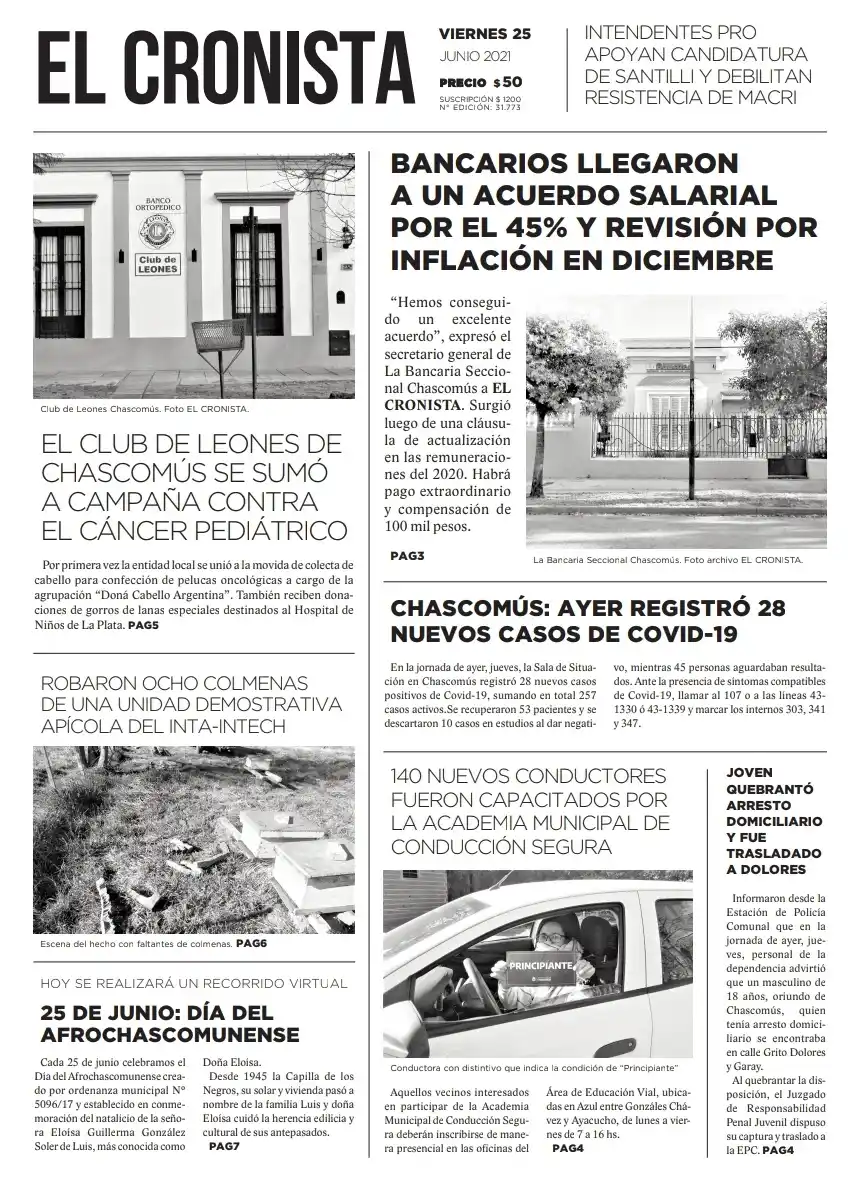 Tapa 25 de junio 2021