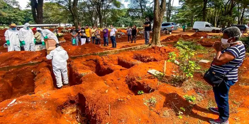 Brasil suma 91.263 muertos y 2,6 millones de contagiados por COVID-19