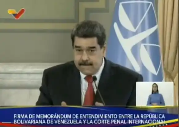 CON CARA DE DERROTA: Maduro “respeta” decisión del fiscal de la CPI pero no la comparte