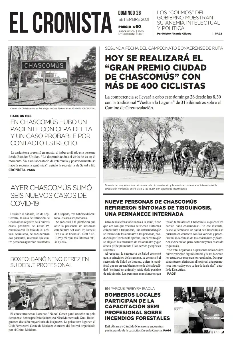 Tapa 26 setiembre 2021