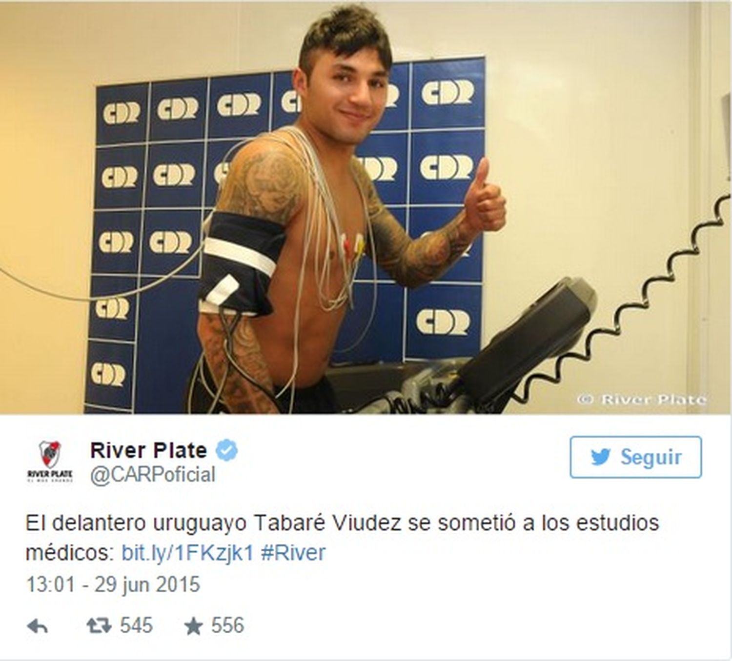 River no para de sumar: otro delantero pasó la revisión médica