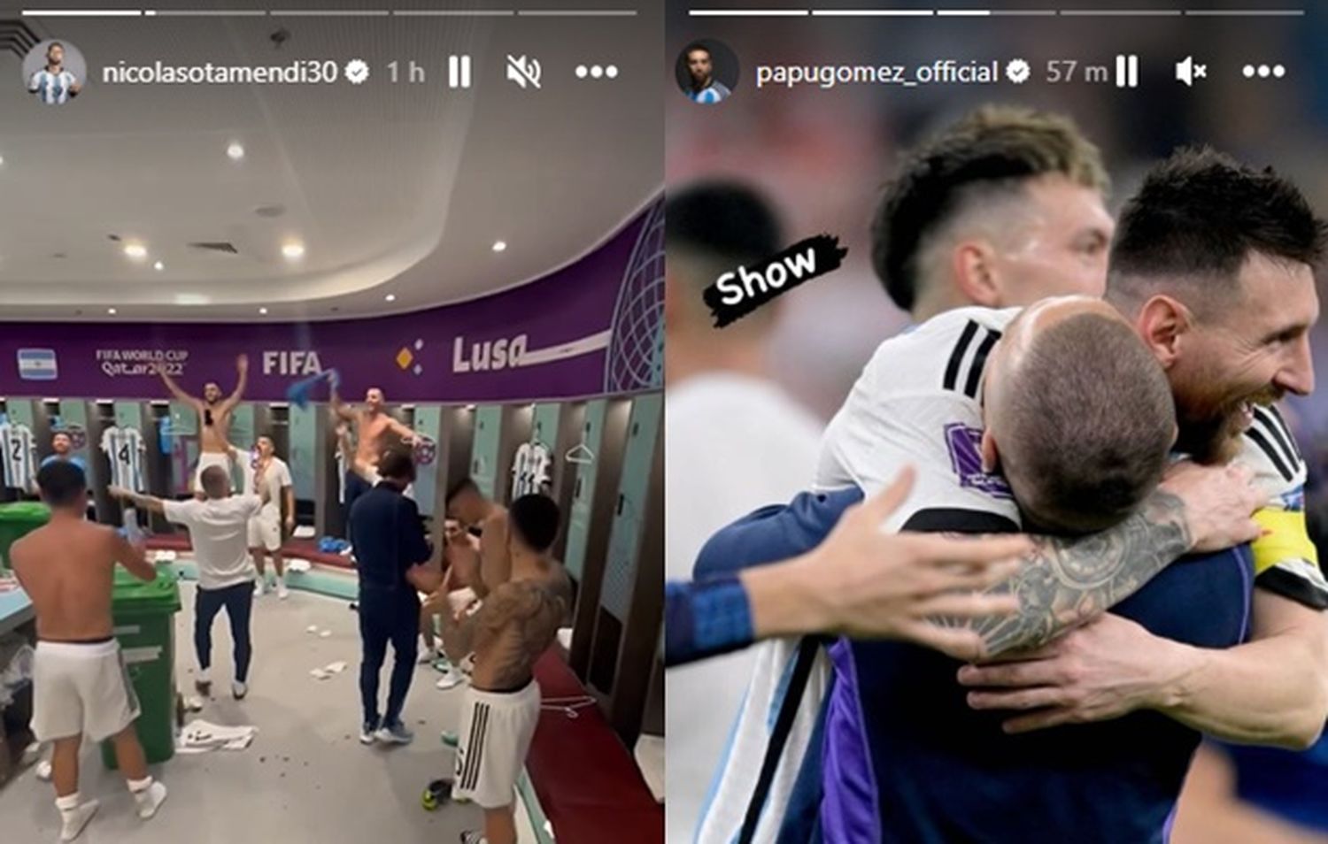 Argentina finalista: Los bonaerenses Papu Gómez y Otamendi, los "instagramers" de la Scaloneta