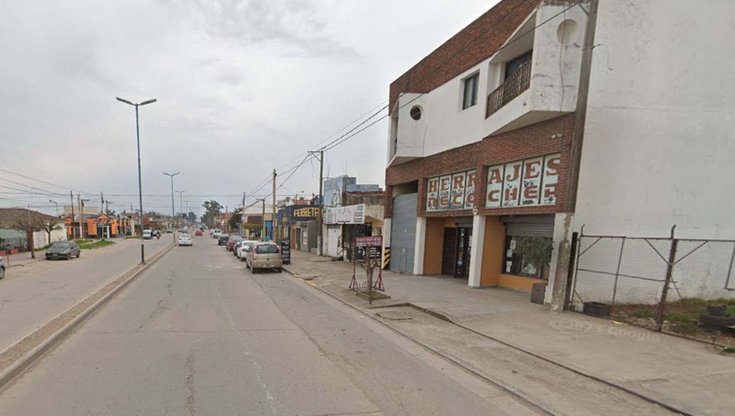 La zona donde desapareció el rodado
