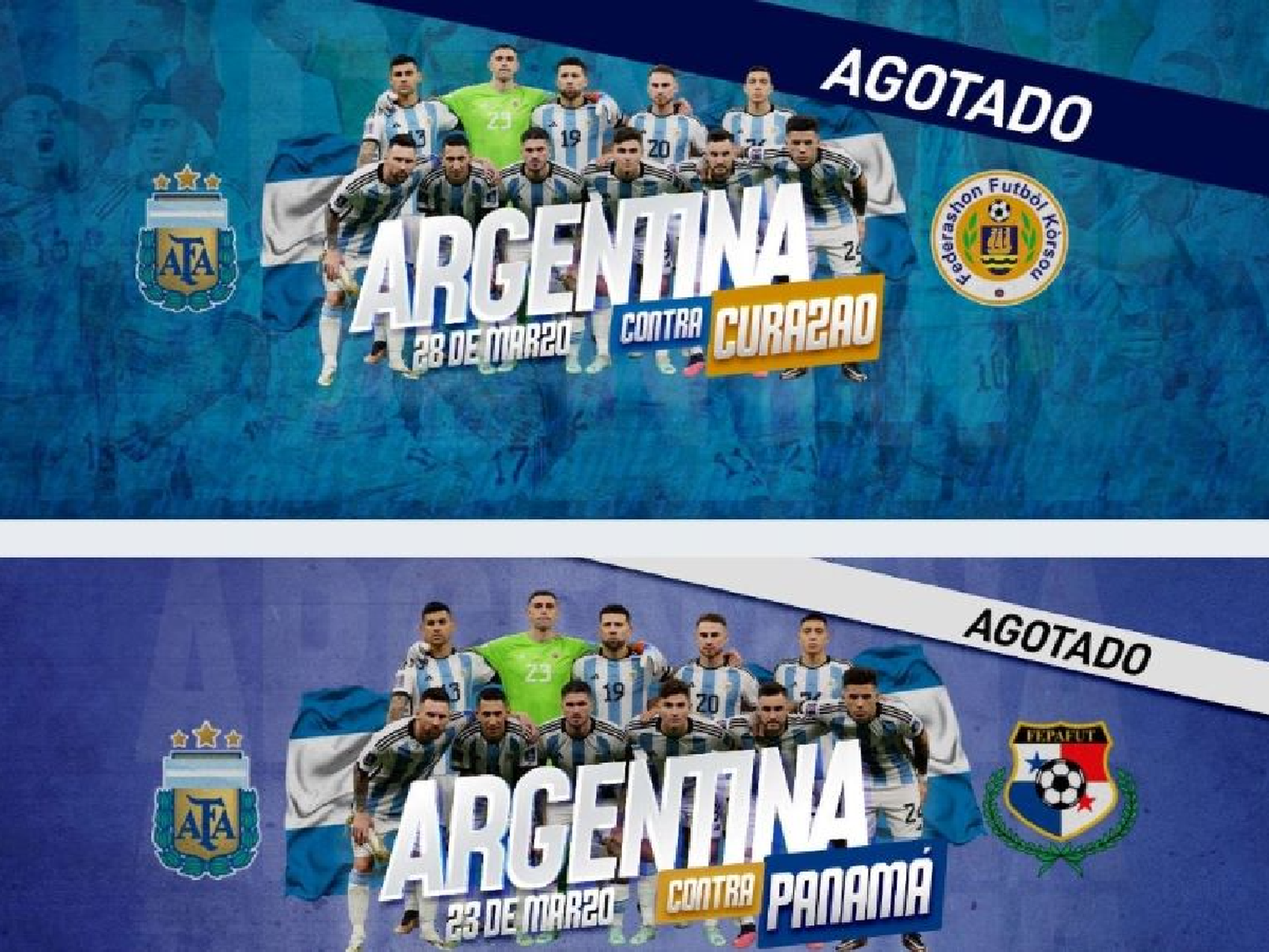 En poco más de una hora, se agotaron las entradas para Argentina vs Curazao, el segundo amistoso de la selección argentina