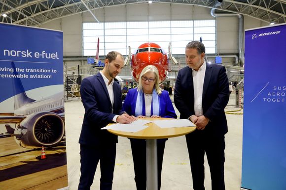 Boeing and Norsk e-Fuel to develop an electro-SAF plant in Norway