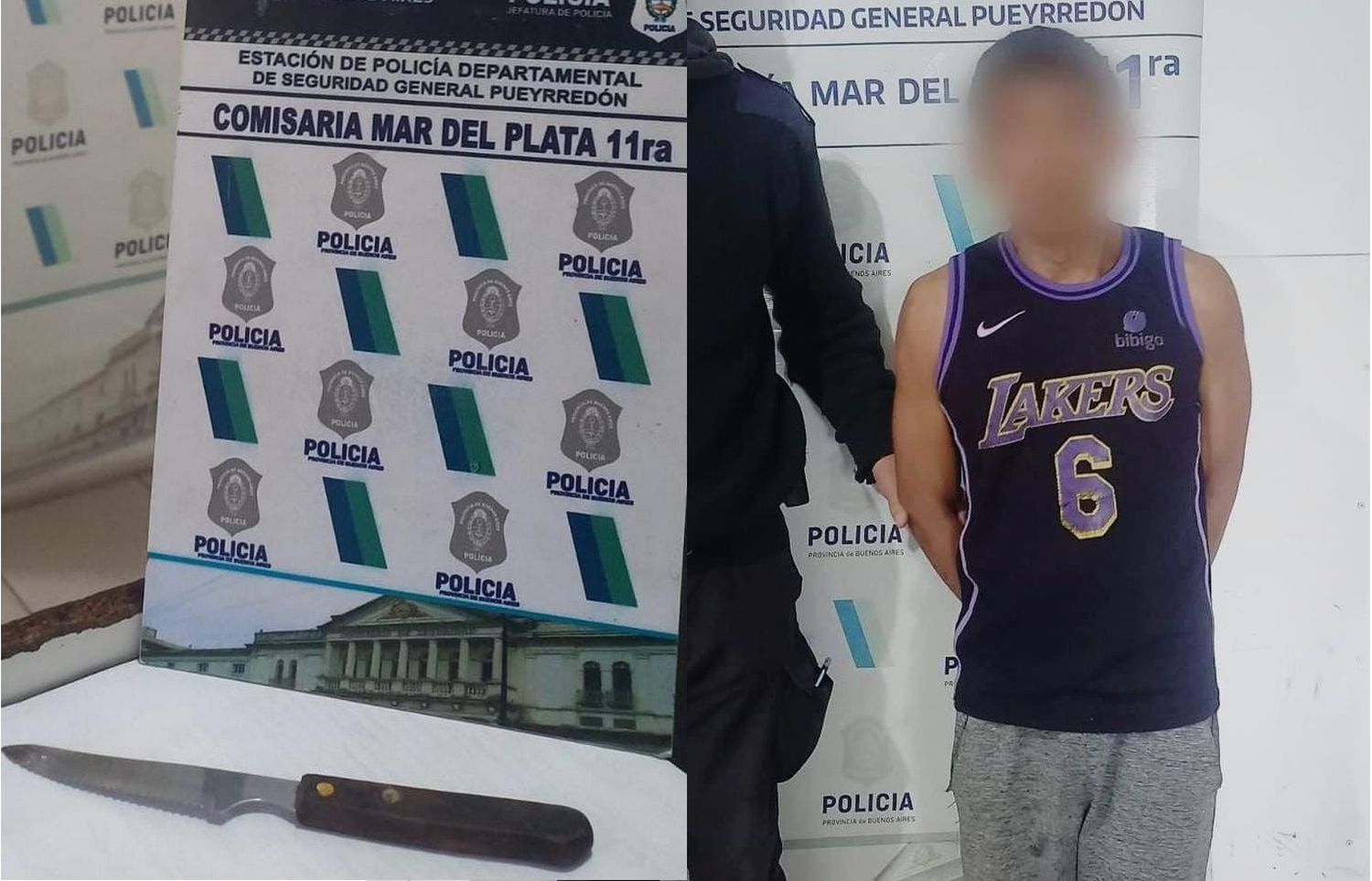 Detienen a un malviviente que asaltó a una pareja amenazándolos con un cuchillo