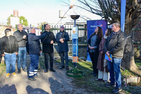 Escobar: Naturgy inauguró una obra de infraestructura de gas en Garín