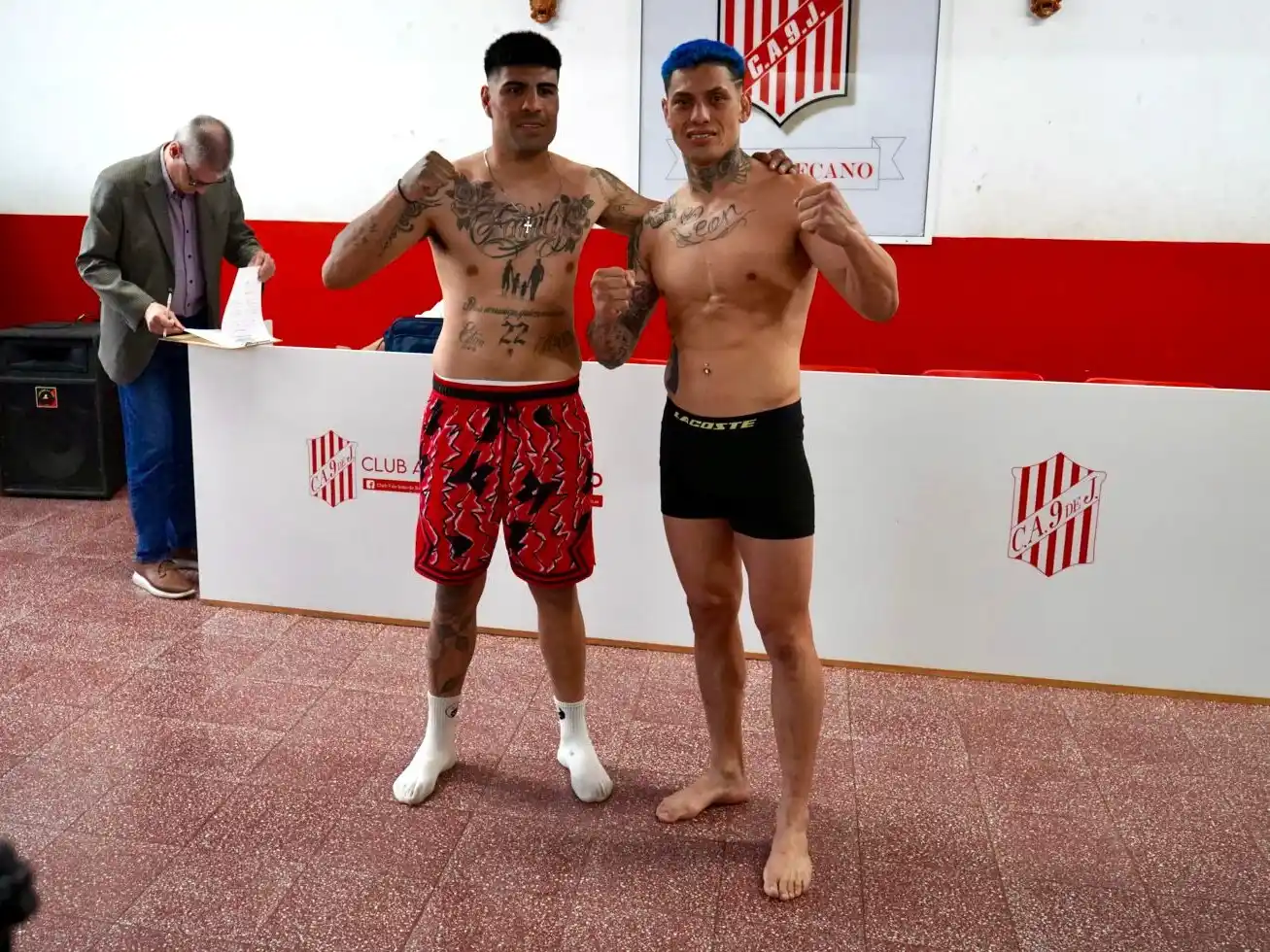 Díaz y Chamorro por la categoría Crucero esta noche en instalaciones de 9 de Julio.Foto:Prensa 9 de Julio