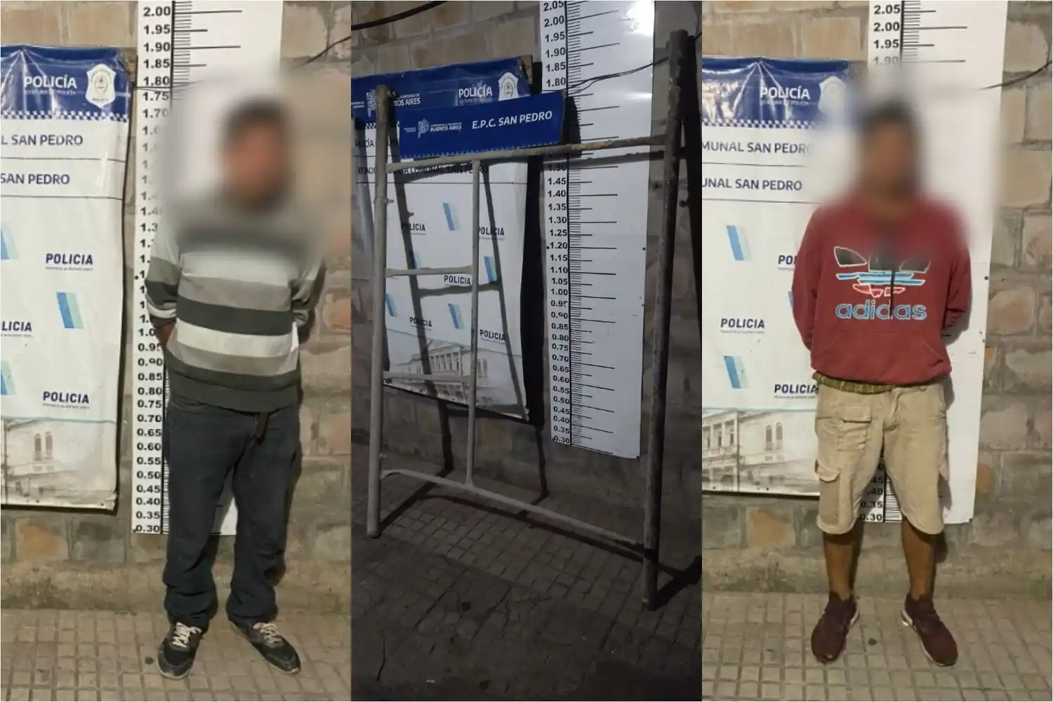 Los aprehendidos quedaron a disposición de la Justicia. Foto: Policía Bonaerense.