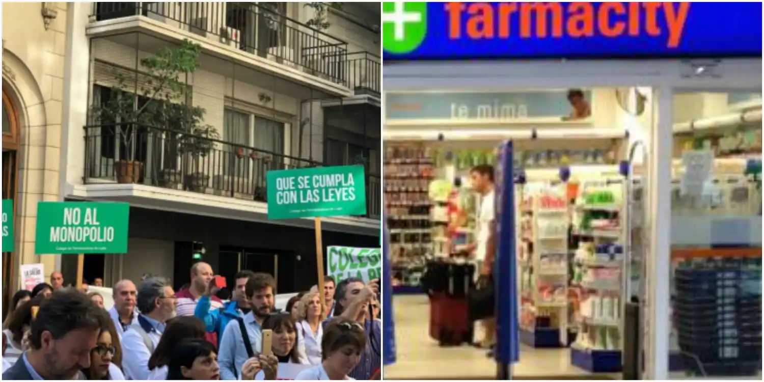 Farmacéuticos marcharon contra el desembarco de Farmacity en la Provincia