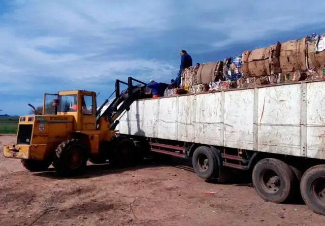 Se cargaron 25 toneladas de material reciclable