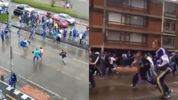 FÚTBOL CON SALDO ROJO: un muerto y varios heridos deja pelea entre hinchas de Millonarios en Colombia