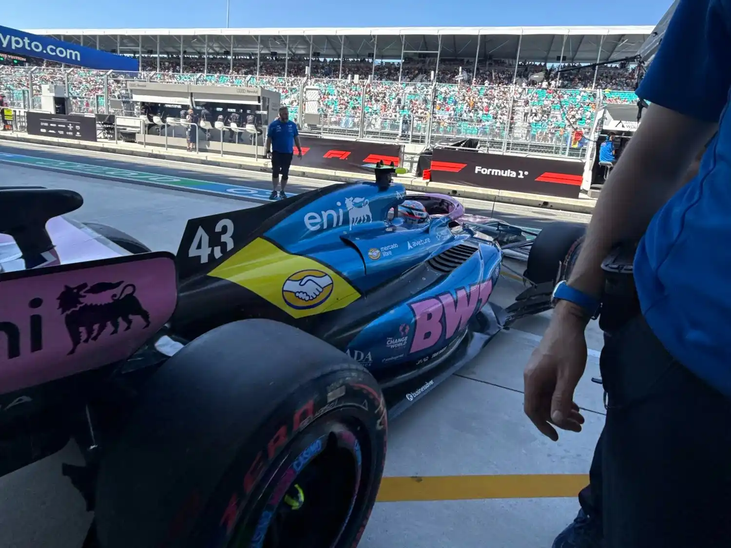 Colapinto sigue mejorando en Miami y consiguió su mejor clasificación desde que llegó a la Fórmula 1