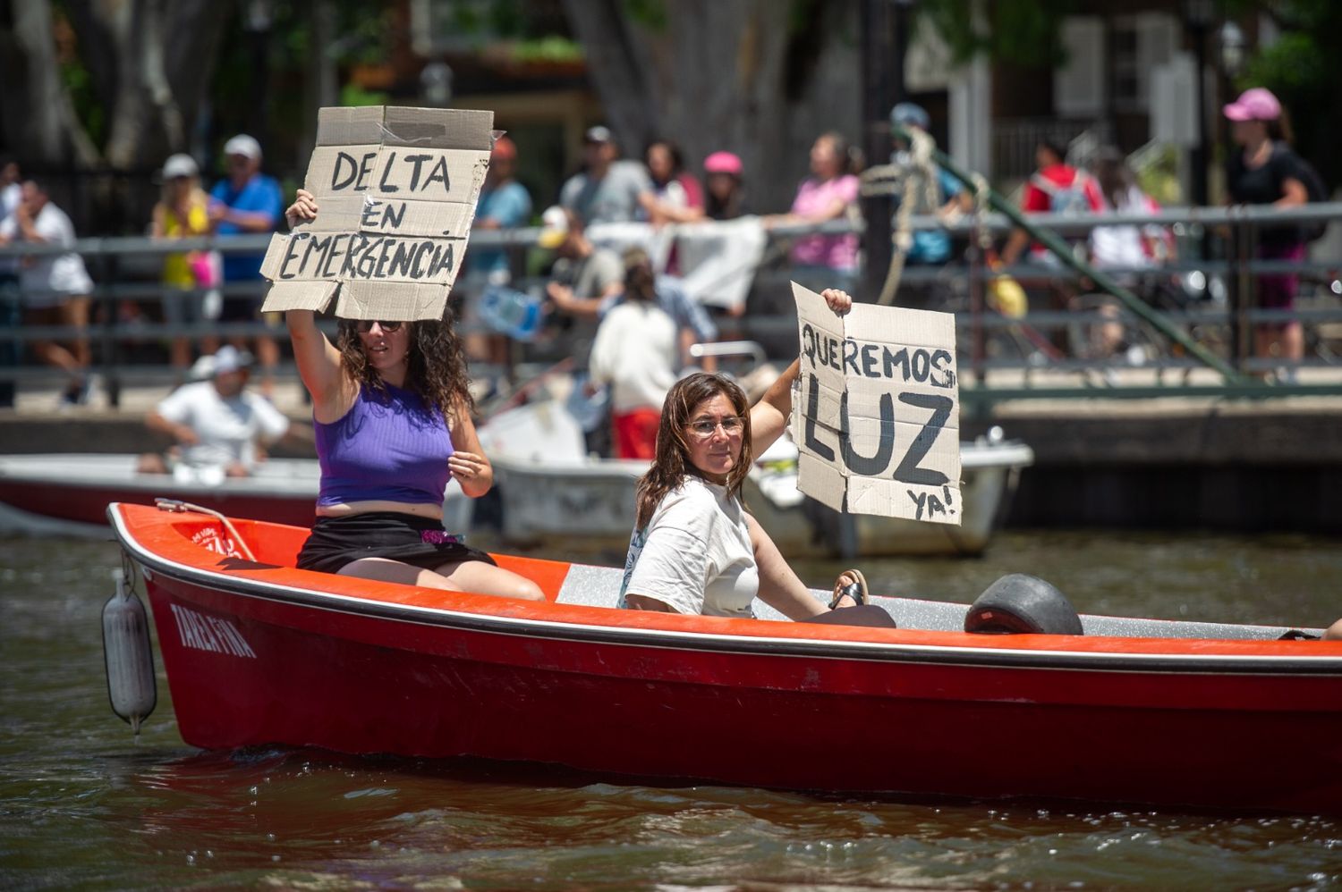 Vecinos sin luz protestaron en el Delta de Tigre