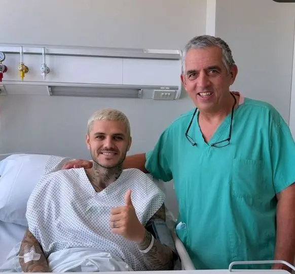 El posteo de Mauro Icardi tras someterse a una cirugía