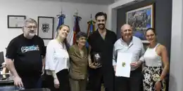 Crespo reconoció al artista Daniel Wendler como “personalidad destacada de la cultura”