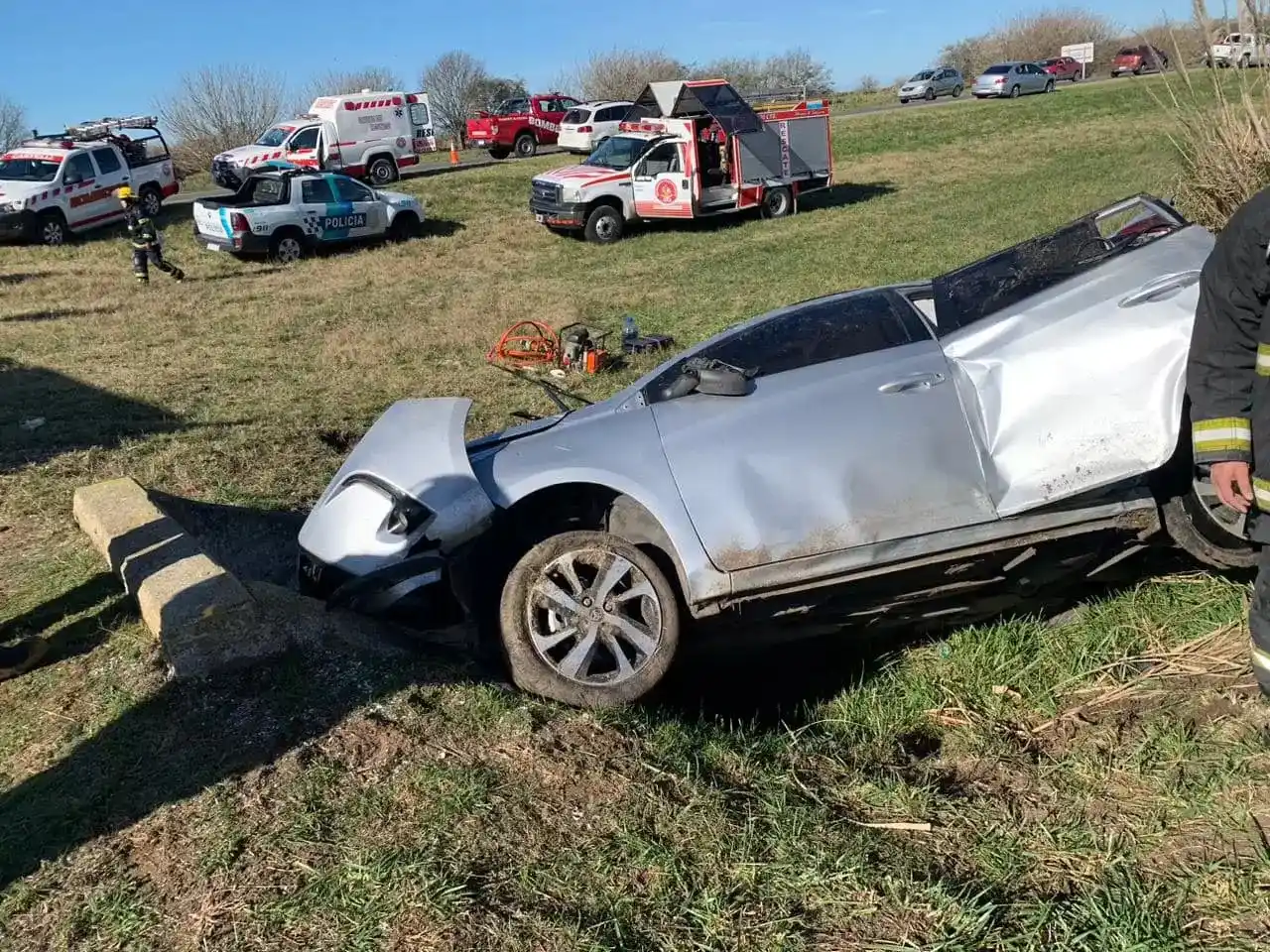 El accidente se registró a la altura del km 173 (FOTO: Infozona).