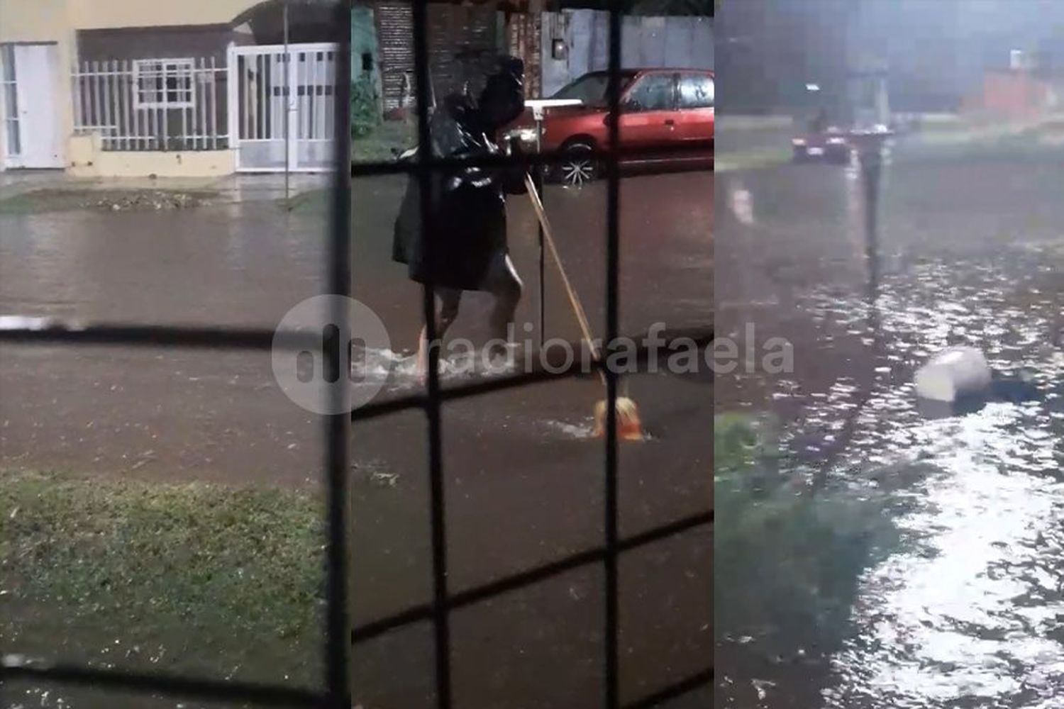 Fuertes lluvias y graves daños en Rafaela por el paso de la tormenta, ¿cuánto llovió hasta el momento?