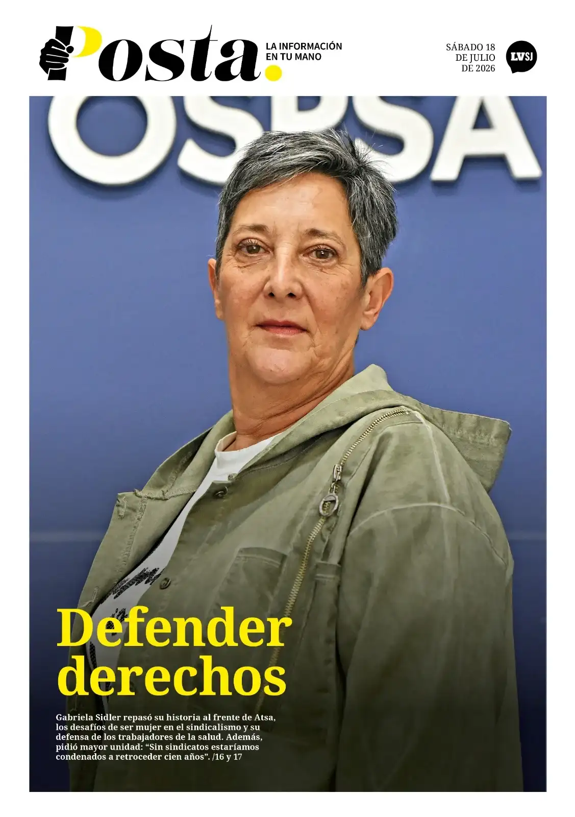 Tapa posta 18 de julio
