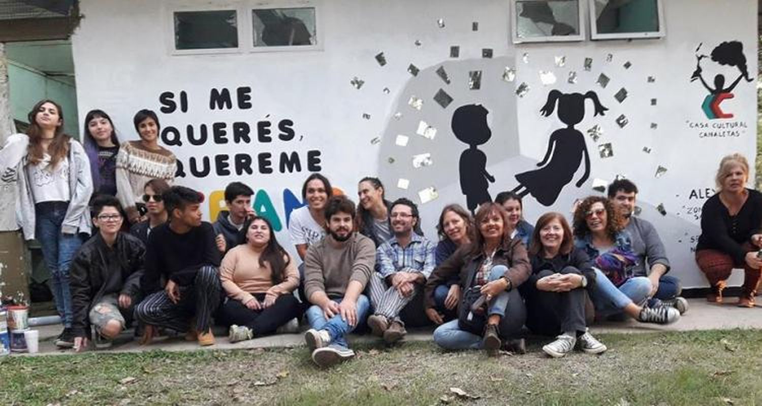 Mural por la diversidad:  “Si me querés, quereme trans”