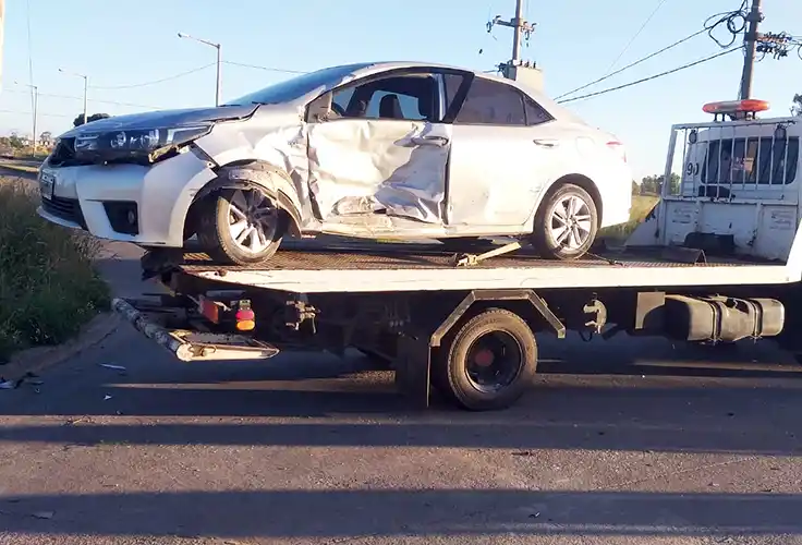 Madre e hijo sufrieron heridas en un accidente de tránsito