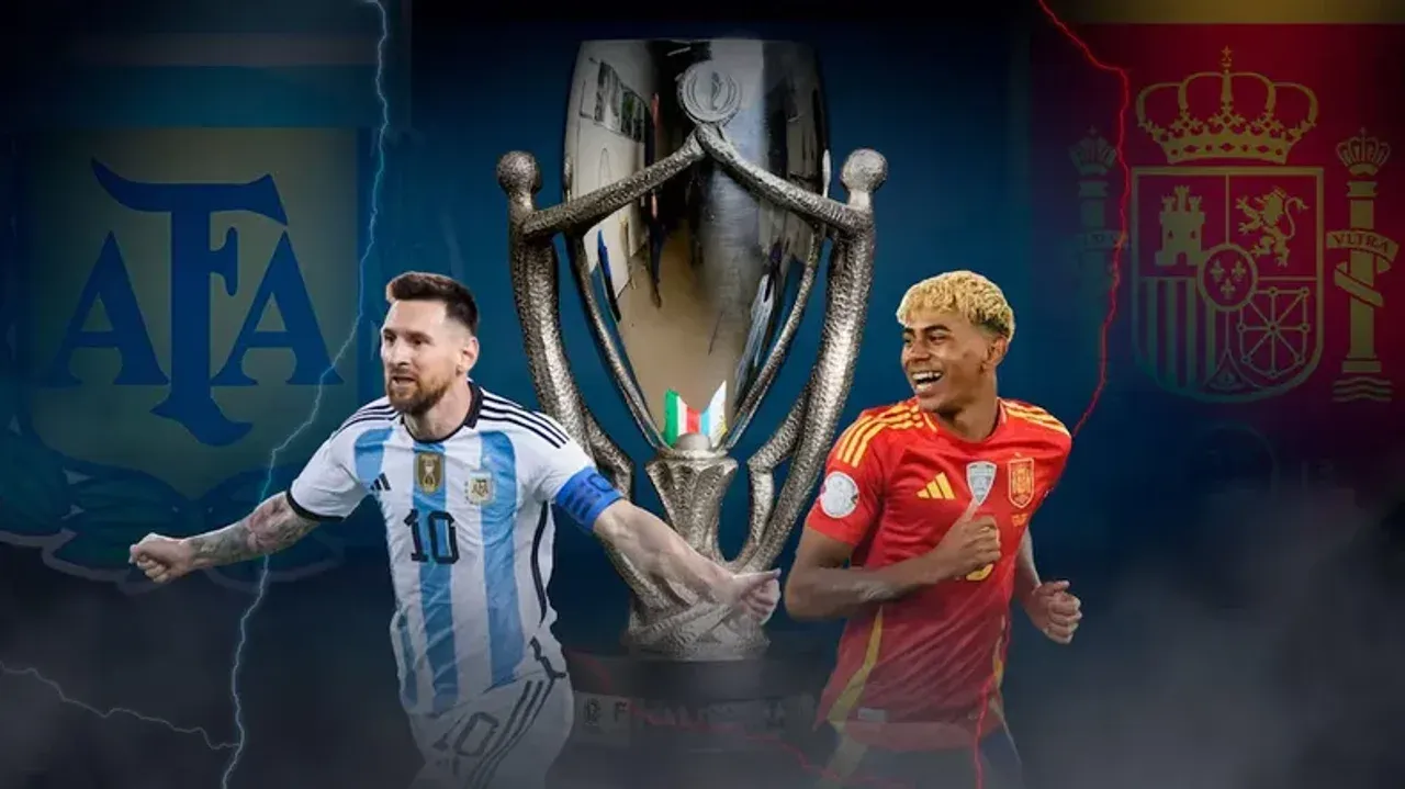 Argentina y España se medirán por la Finalissima el 27 de marzo en Doha. Foto: REDES