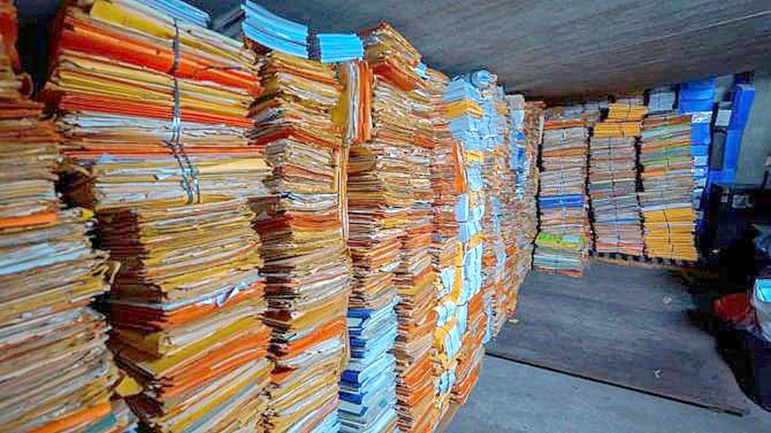 Reciclaron 106.000 expedientes en papel