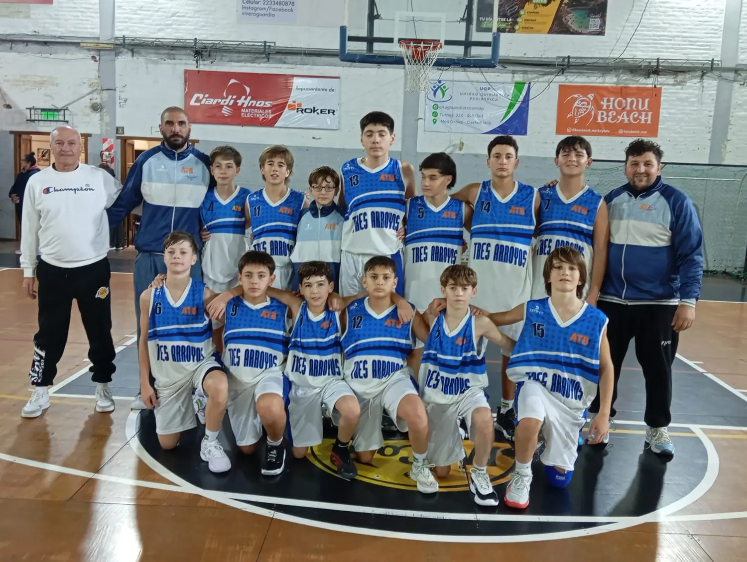 Tres Arroyos ganó sus tres partidos en el Zonal U13 y jugará la final