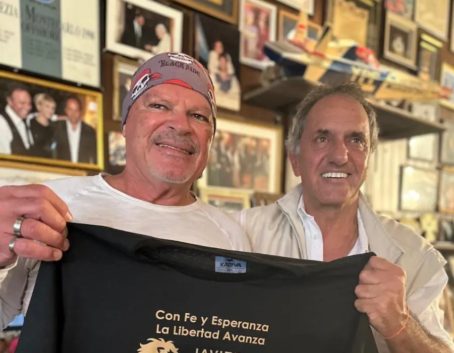 Alfa junto a Scioli en Villa La Ñata.
