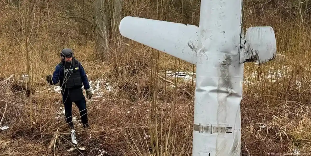 Misil derribado por la defensa ucraniana. "El objetivo de los rusos sigue siendo nuestro sistema de energía", dijo Zelenski.