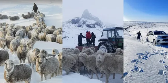 La Patagonia bajo nieve en primera persona