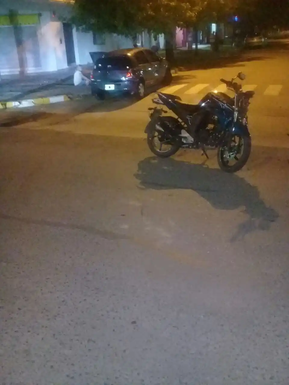 Retuvieron una motocicleta que fue participe de un choque