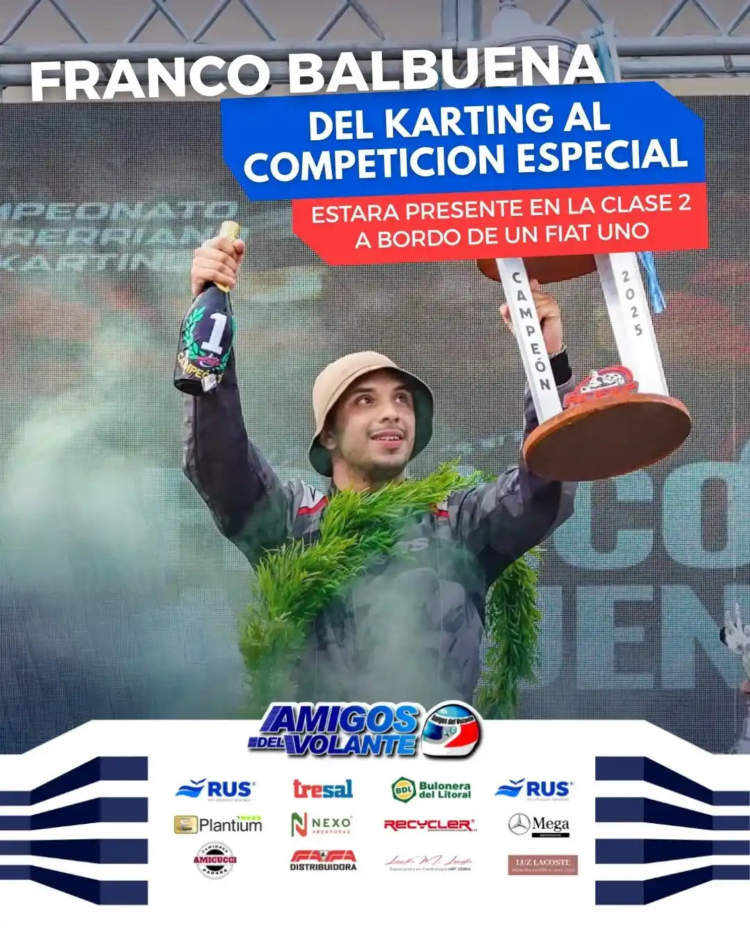 Franco Balbuena se prepara para debutar en la Clase 2 del Competición Especial