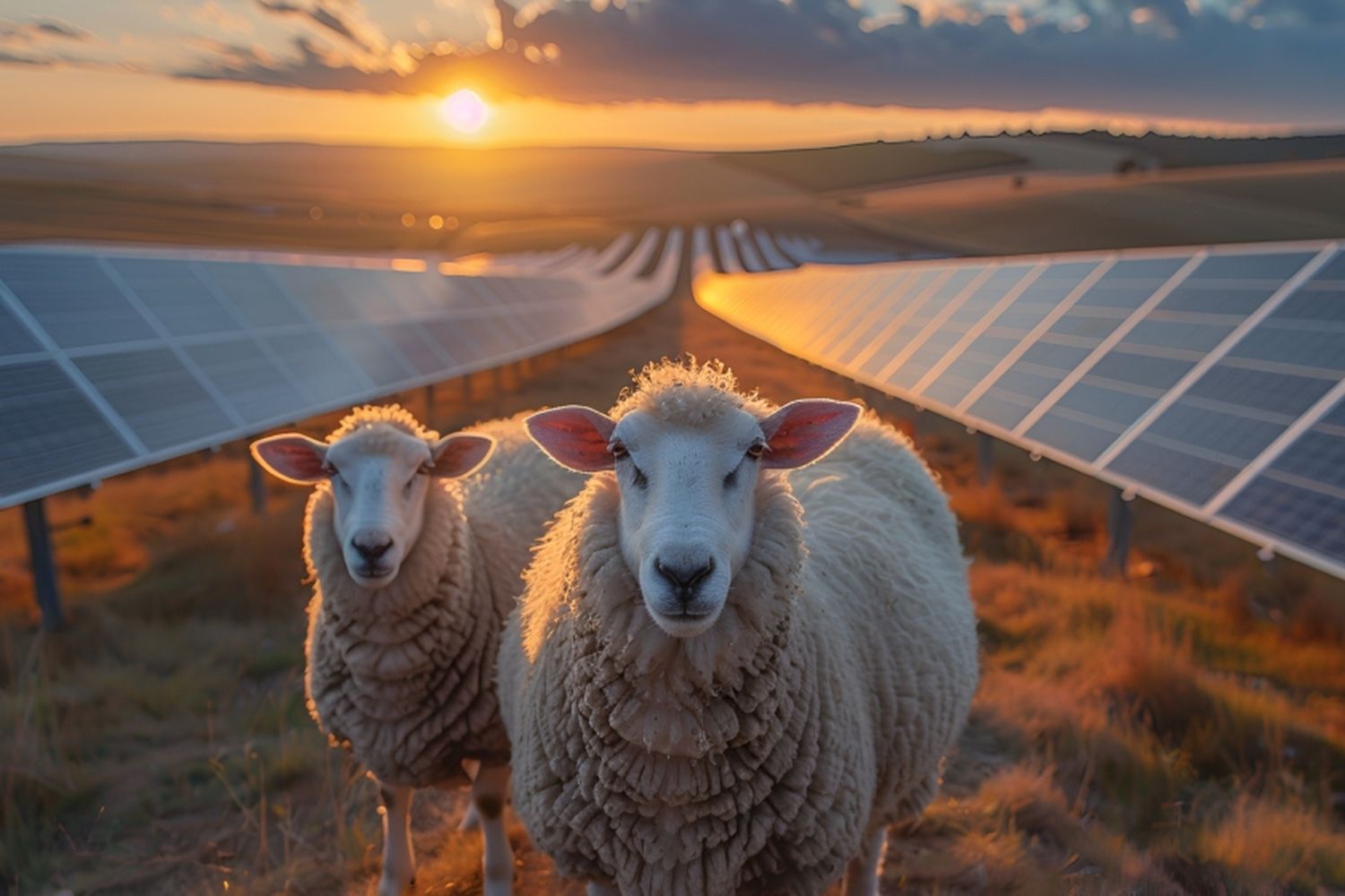 Las ovejas que pastan bajo paneles solares producen lana de mejor calidad, revela un estudio en Australia