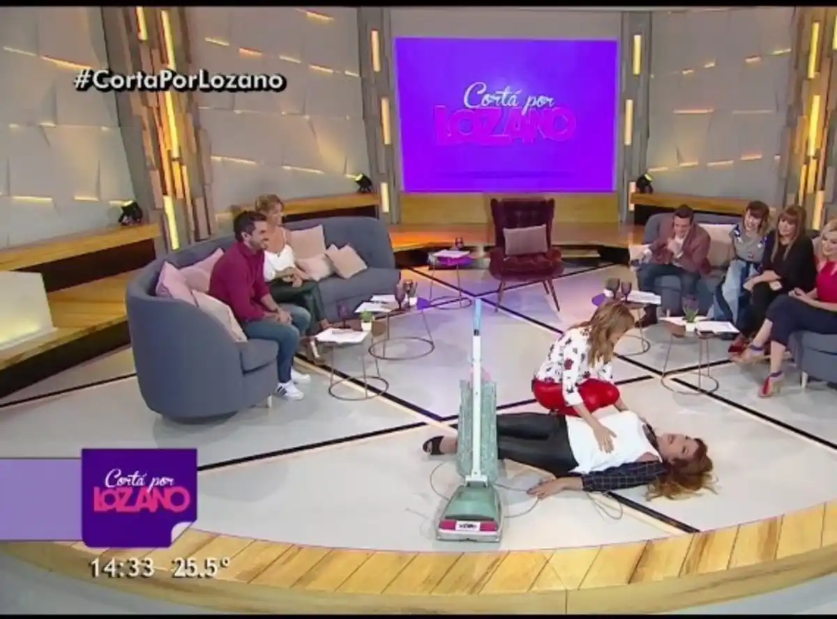 El tremendo porrazo que se pegó Lizy Tagliani en vivo por Telefe