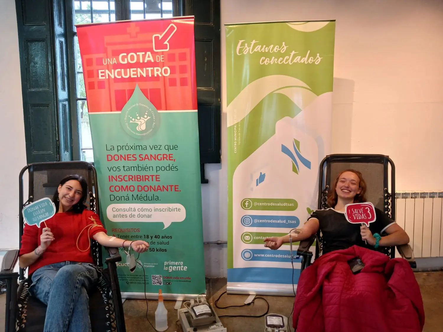 Colecta de sangre en La Estación: 34 personas fueron donantes