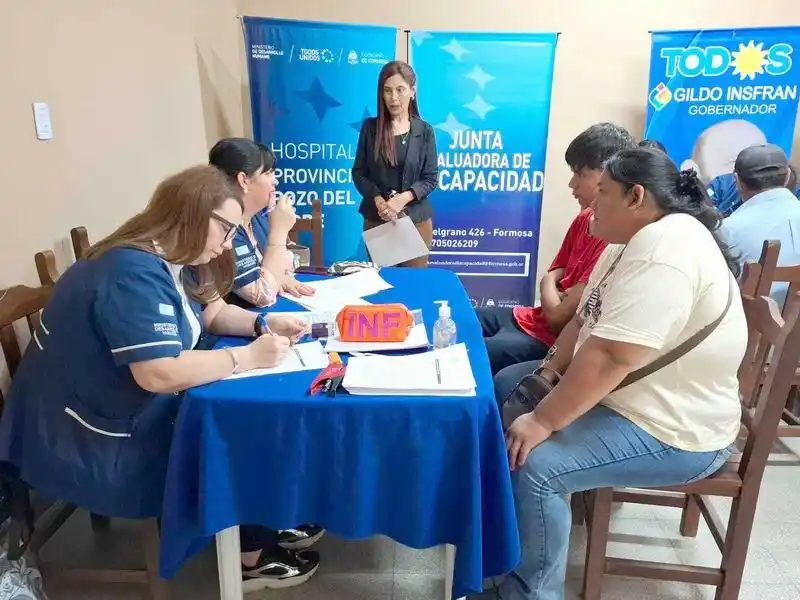 La Junta Evaluadora de Discapacidad 
llevó adelante atenciones en Pozo del Tigre
